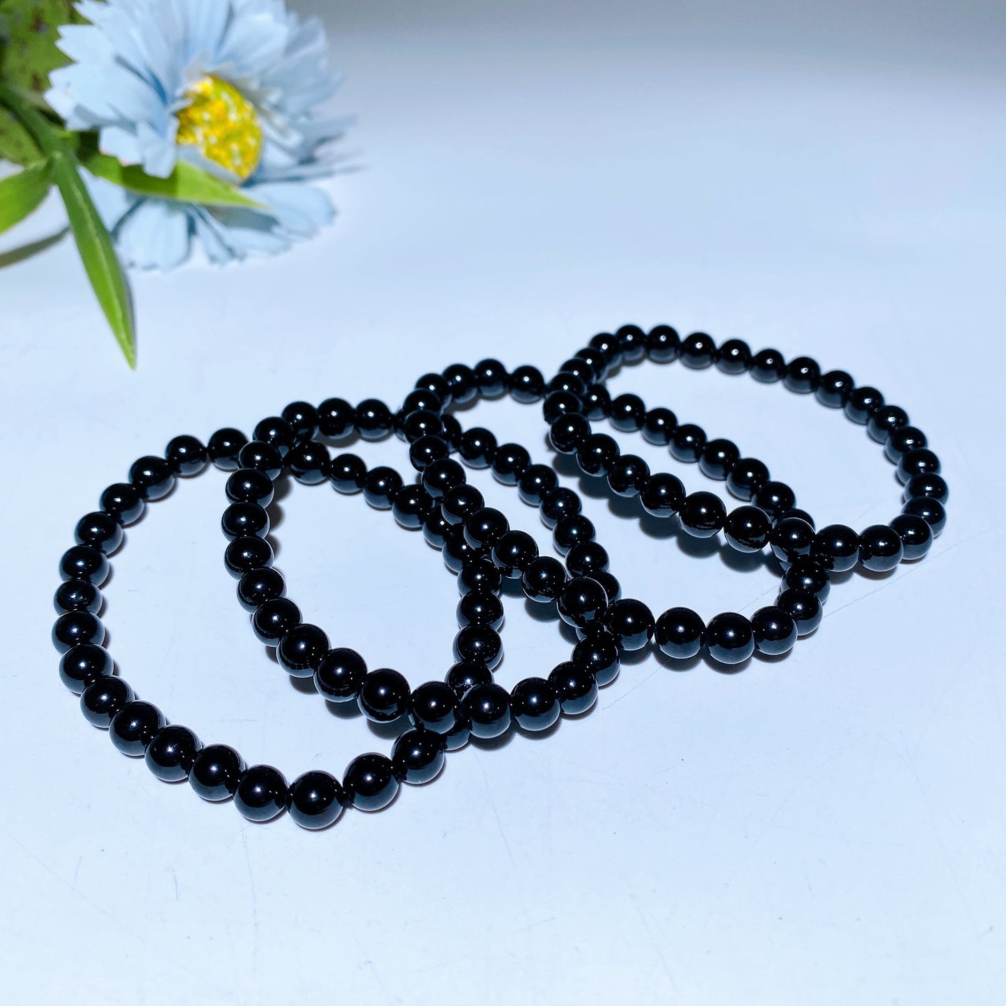 6mm Black Tourmaline & 8mm Hematite Spiritual Bead Bracelet