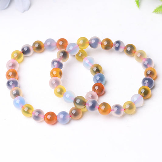 8mm Crystal Healing Bead Bracelet for Spiritual Protection