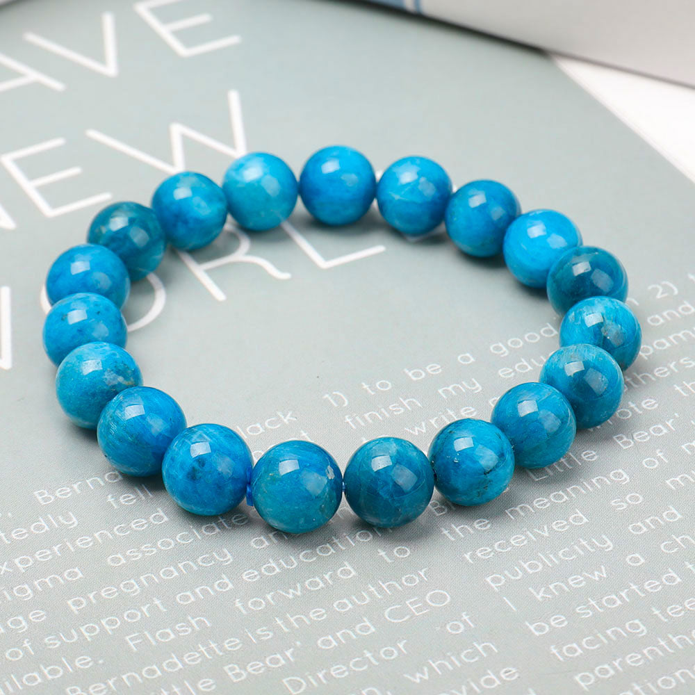 10mm Blue Apatite Healing Spiritual Bracelet