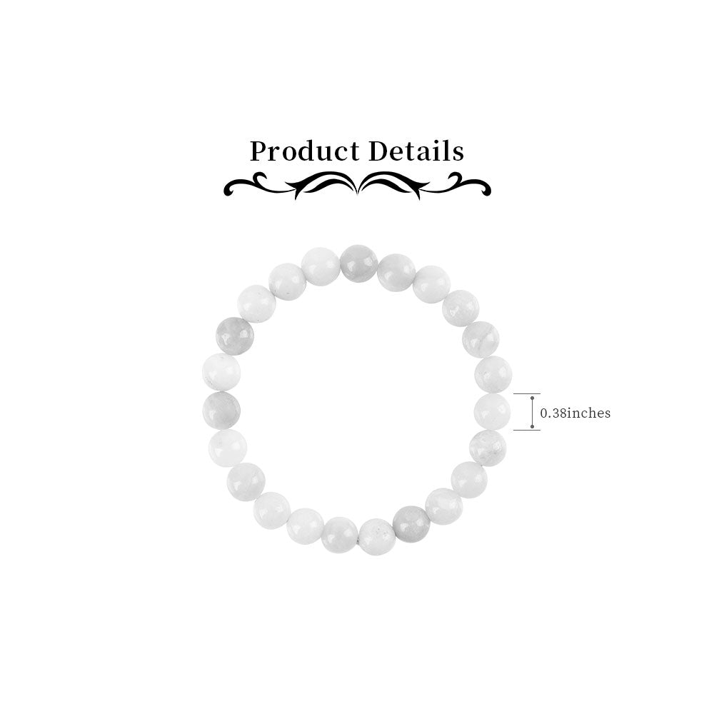 10mm Blue Sandstone Spiritual Bracelet for Protection