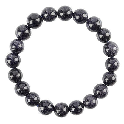 10mm Blue Sandstone Spiritual Bracelet for Protection
