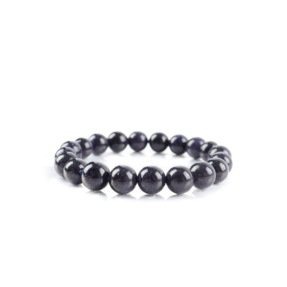 10mm Blue Sandstone Spiritual Bracelet for Protection