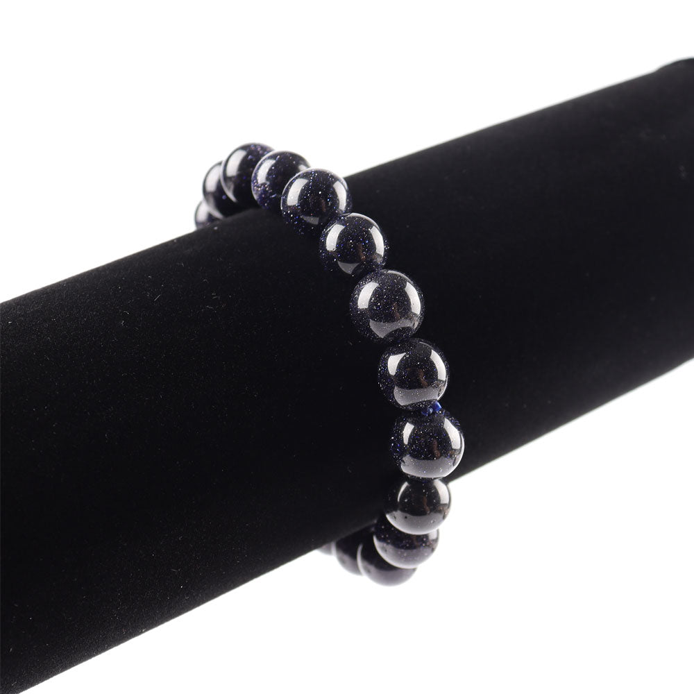 10mm Blue Sandstone Spiritual Bracelet for Protection