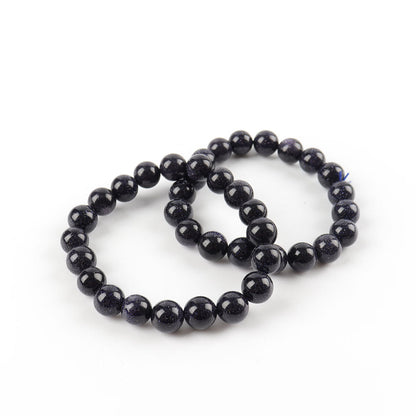 10mm Blue Sandstone Spiritual Bracelet for Protection