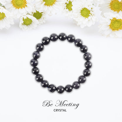 10mm Blue Sandstone Spiritual Bracelet for Protection