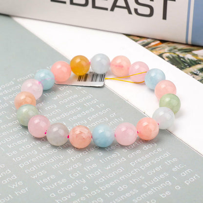 10mm Morganite Spiritual Bracelet for Healing & Balance