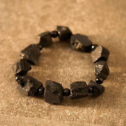 Black Tourmaline Positive Spiritual Bracelet 14-16cm