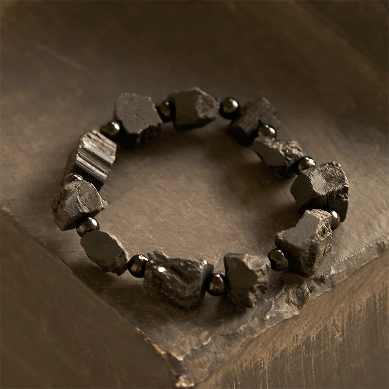 Black Tourmaline Positive Spiritual Bracelet 14-16cm