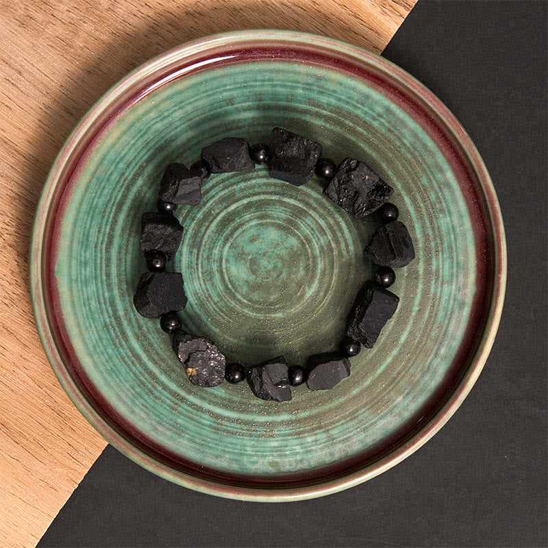 Black Tourmaline Positive Spiritual Bracelet 14-16cm