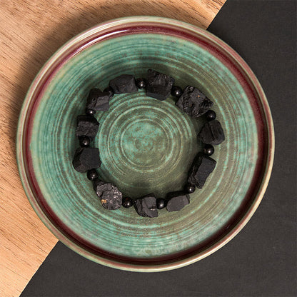 Black Tourmaline Positive Spiritual Bracelet 14-16cm