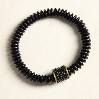 3x8mm Coconut Shell Bracelet for Positive Intentions