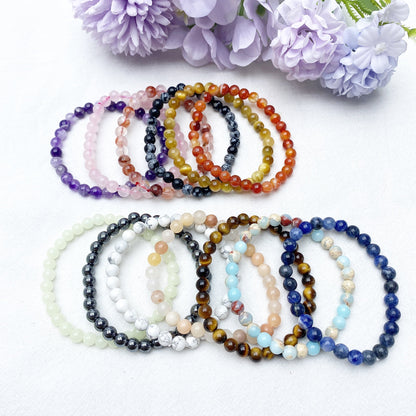6mm Mixed Crystal Healing Bracelet for Spiritual Protection