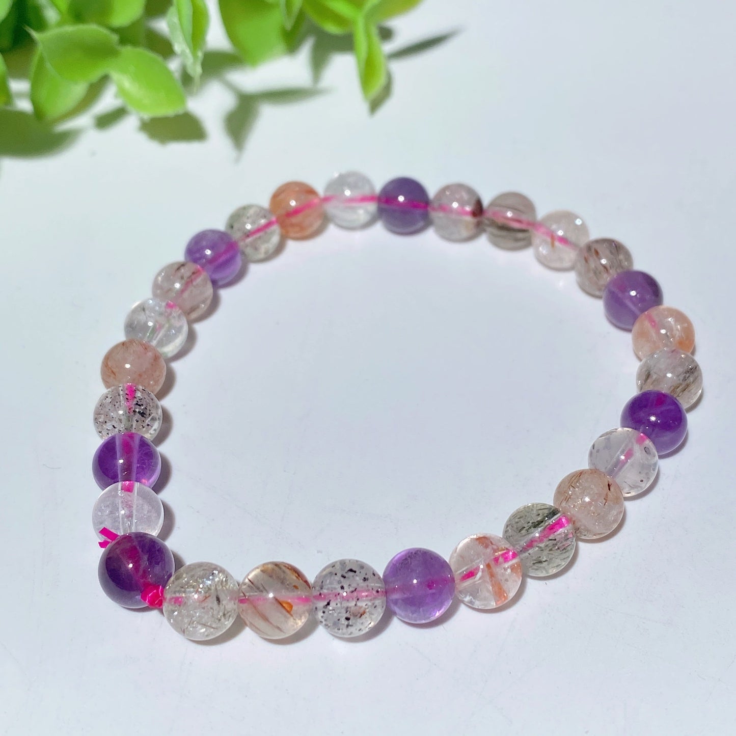 6mm Mixed Crystal Healing Bracelet for Spiritual Protection