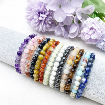 6mm Mixed Crystal Healing Bracelet for Spiritual Protection