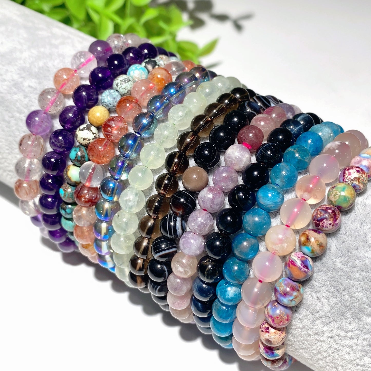 6mm Mixed Crystal Healing Bracelet for Spiritual Protection
