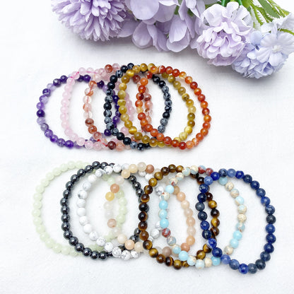 6mm Mixed Crystal Healing Bracelet for Spiritual Protection