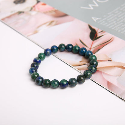 8mm Azurite Crystal Spiritual Bracelet for Healing & Protection