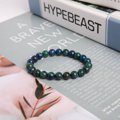8mm Azurite Crystal Spiritual Bracelet for Healing & Protection