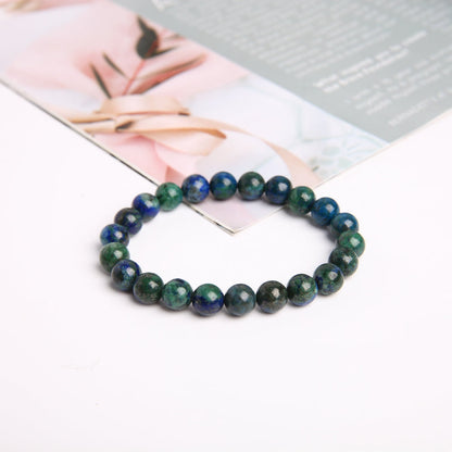 8mm Azurite Crystal Spiritual Bracelet for Healing & Protection