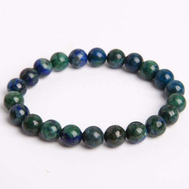 8mm Azurite Crystal Spiritual Bracelet for Healing & Protection