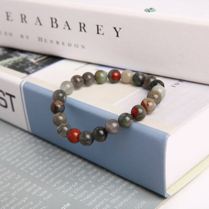 8mm Bloodstone Crystal Bead Spiritual Protection Bracelet