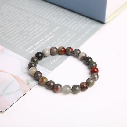 8mm Bloodstone Crystal Bead Spiritual Protection Bracelet
