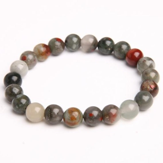 8mm Bloodstone Crystal Bead Spiritual Protection Bracelet