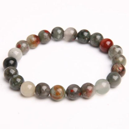 8mm Bloodstone Crystal Bead Spiritual Protection Bracelet