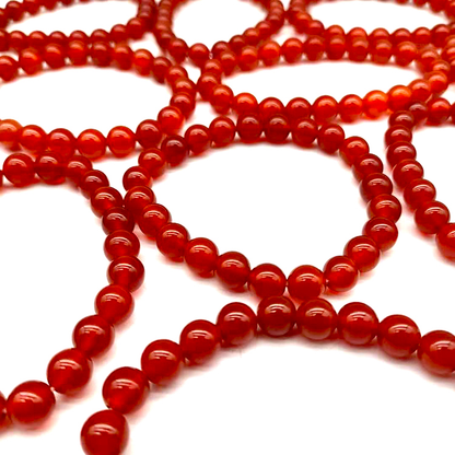8mm Carnelian Spiritual Bracelet for Vitality & Motivation