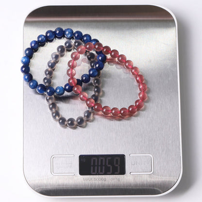 8mm Crystal Healing Bead Bracelet for Spiritual Protection