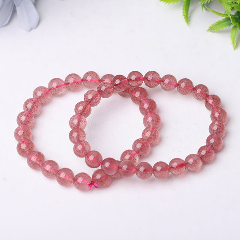 8mm Crystal Healing Bead Bracelet for Spiritual Protection