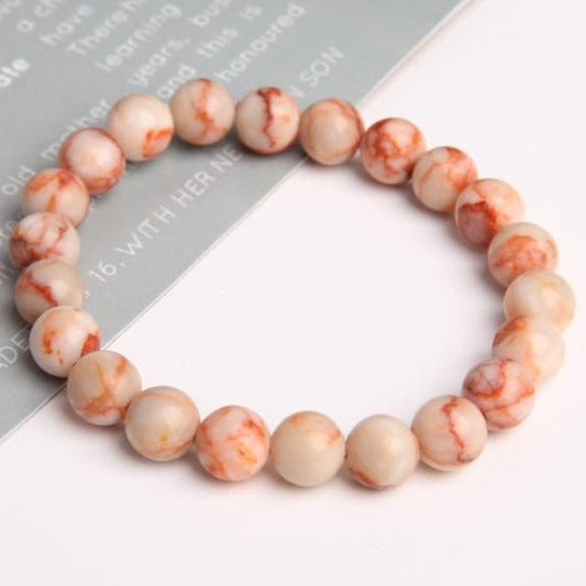 8mm Red Line Crystal Spiritual Bracelet