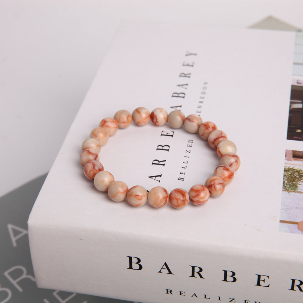 8mm Red Line Crystal Spiritual Bracelet