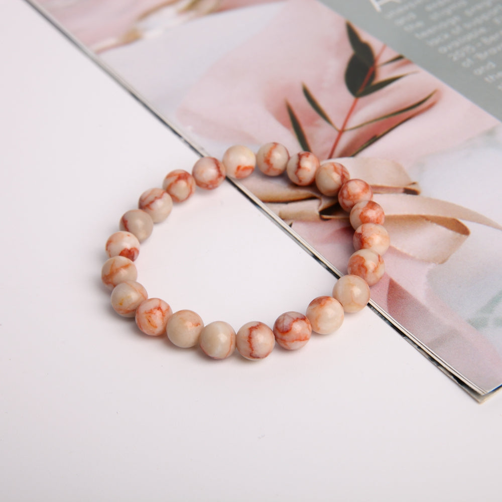 8mm Red Line Crystal Spiritual Bracelet