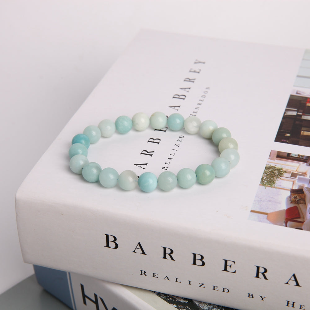 8mm Sky Blue Crystal Spiritual Bracelet for Meditation
