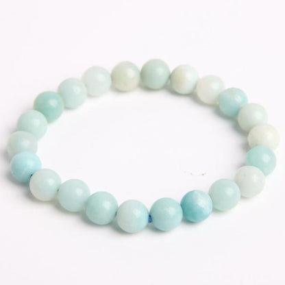 8mm Sky Blue Crystal Spiritual Bracelet for Meditation